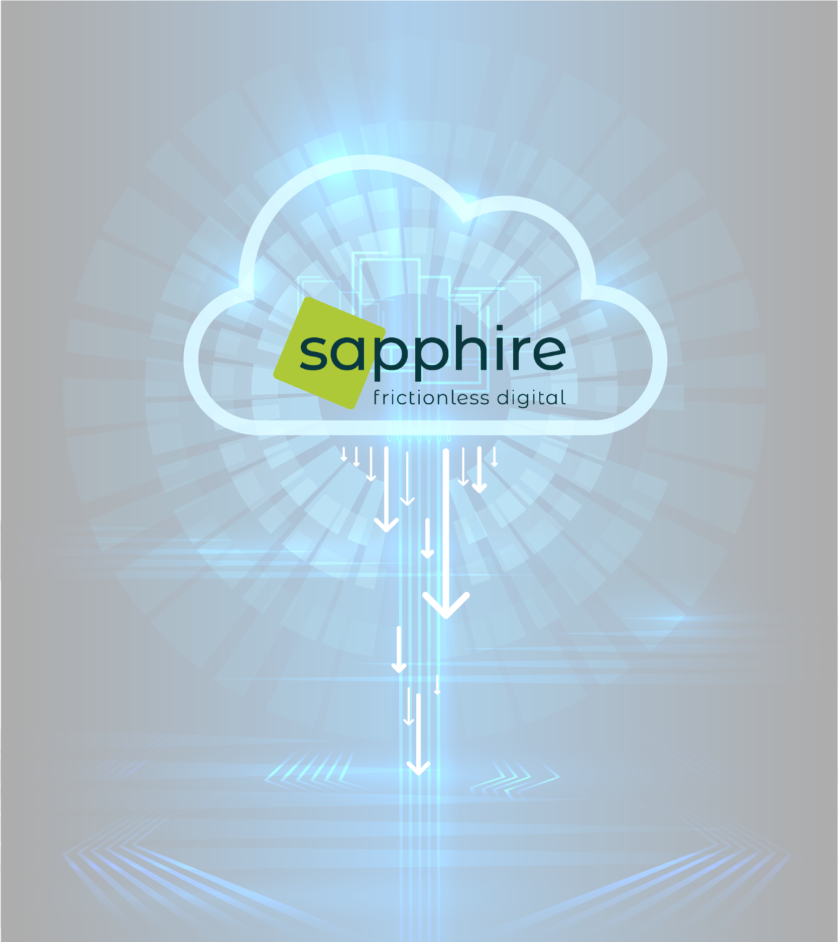 Vertical Cloud Background - Sapphire Light